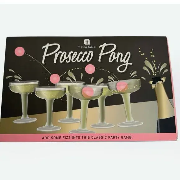 Talking Tables Prosecco Pong adult drinking game -NIB! - Picture 3 of 7
